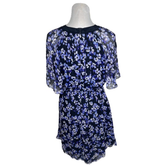 Kate Spade New York Hydrangea Floral Print Silk Chiffon Small Fit & Flare - Picture 4 of 7